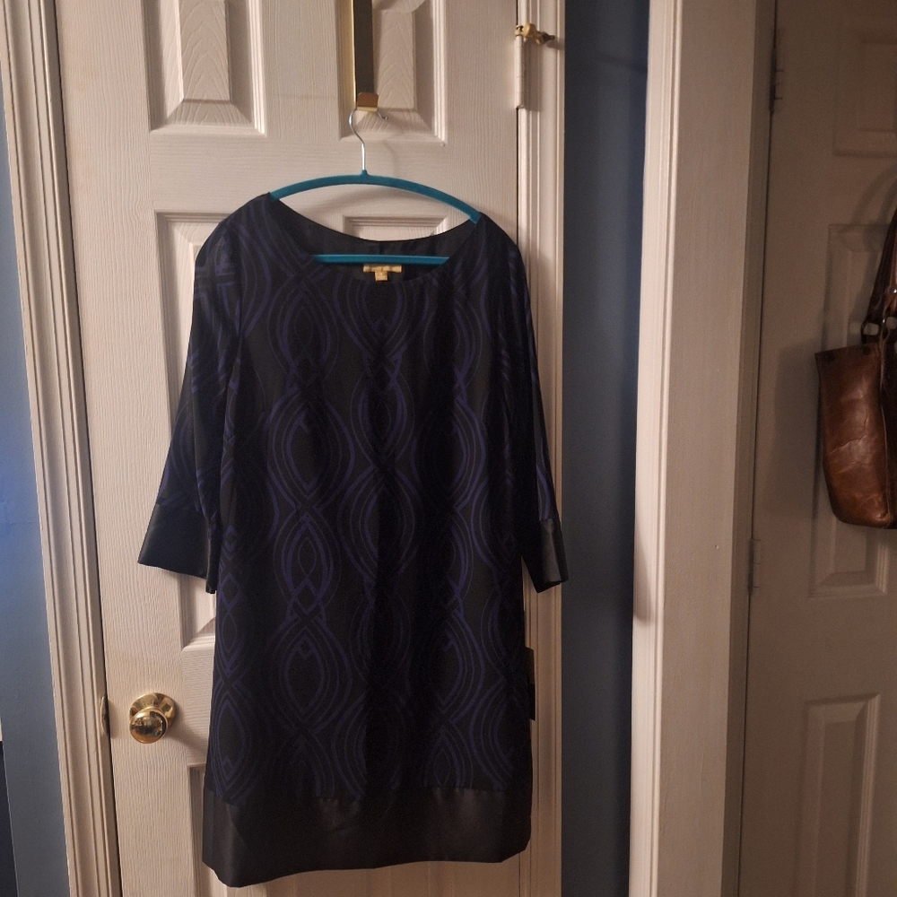 Limited Edition Black and Purple Patterned Dress**